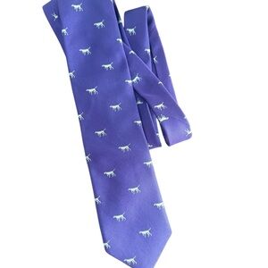 Vineyard Vines Purple Tie with Dog Motif